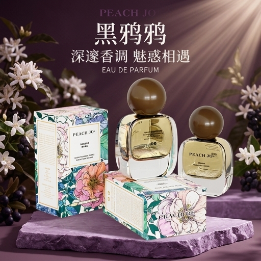 PEACH JO+黑鸦香水037男女士香水性感魅惑花果香持久